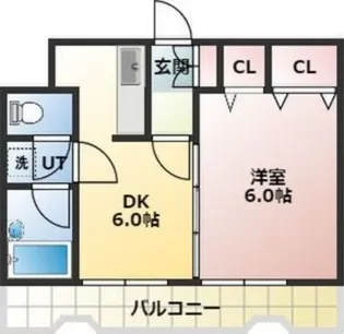 大玄ビル【402号室】の間取り