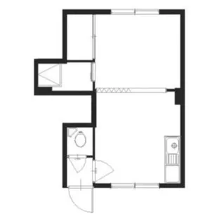 シャトー麻生【6号室】の間取り