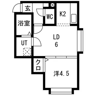 ポプライン南麻生【103号室】の間取り