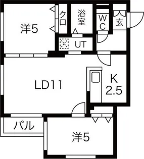 テラスココロ【4階】の間取り