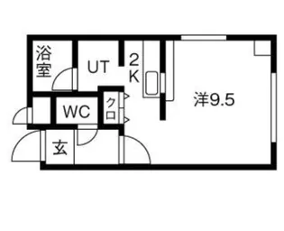 サザンエクセル北大【205号室】の間取り