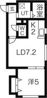 Glycine L・A(グリシーヌエルエー)【3階】の間取り