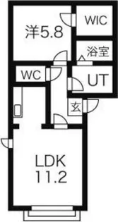 シャーメゾン M-III【1階】の間取り