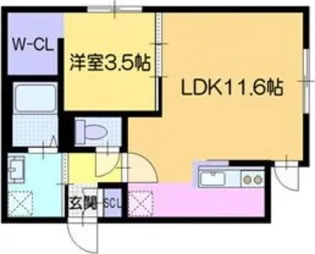 仮)ノーブル麻生【3階】の間取り