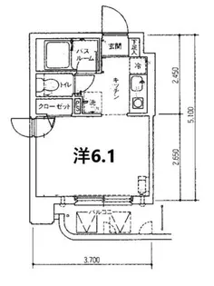 ヒューマンプラザ北大前【303号室】の間取り