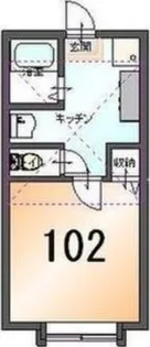 フラット麻生【102号室】の間取り