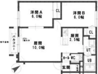 ルミエールシエルⅠ【2階】の間取り