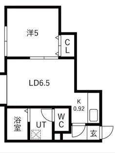 ペール・ノエル (旧名パンラヴィーヌ41)【202号室】の間取り