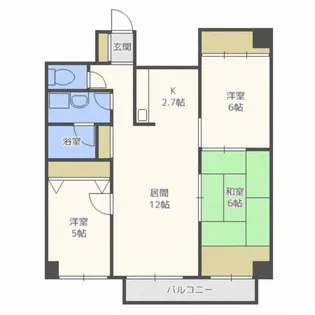 ハウスナウ39【302号室】の間取り