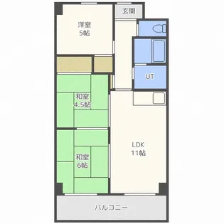 コモンズ28【7階】の間取り