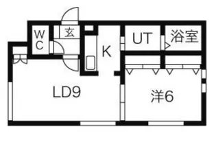 コムフォート北16条【1階】の間取り
