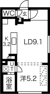 M-STAGE北9条【4階】の間取り