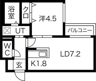 ガレ・ド・ロータス【4階】の間取り