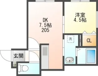 レグルス【205号室】の間取り