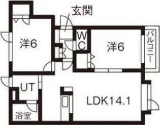 レーベン2001【103号室】の間取り