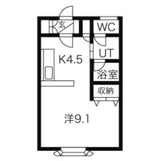 ジュネスディス【2階】の間取り