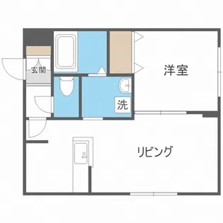 デイズ環状通東【4階】の間取り