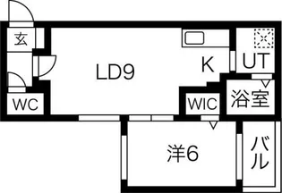 calme令北8条 【3階】の間取り