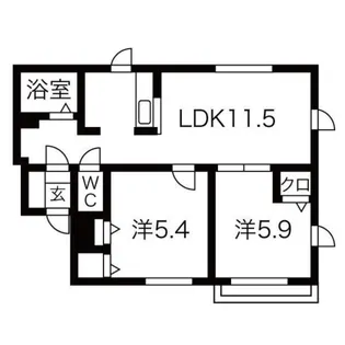 クロッカス21【305号室】の間取り