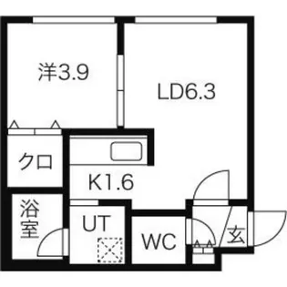 ブランノワール麻生エクサゴーヌ【3階】の間取り