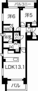 クリーンリバーフィネス北24条ステーションフロント【14階】の間取り