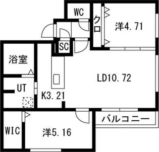 BASE N33【4階】の間取り