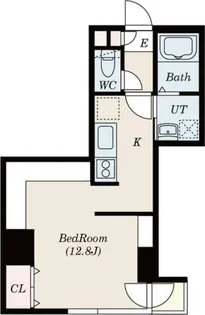 BIBOタワー札幌【8階】の間取り