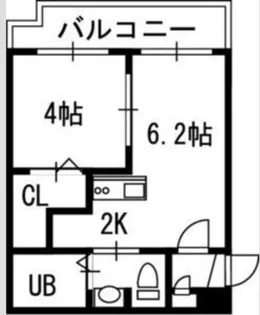 VILLAGE北大通壱番館 【2階】の間取り
