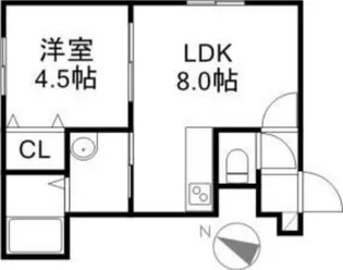 プログレス元町【2階】の間取り