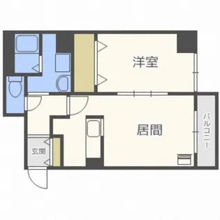 レフィナード北12条 【5階】の間取り
