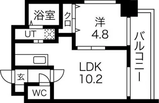 アーバンハウス北26条【8階】の間取り
