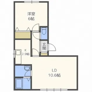 グランドール瑞穂【203号室】の間取り
