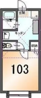 フラット麻生【1階】の間取り
