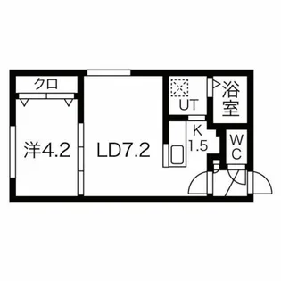 HONU大谷学園前【3階】の間取り