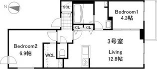 Luana N38【2階】の間取り