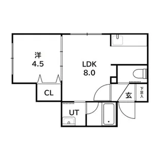 サンライズ【2階】の間取り