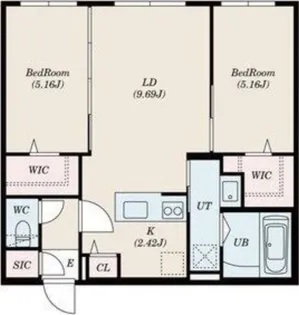 Diore Residence Sapporo【4階】の間取り