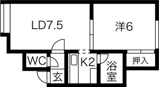 マーチハウス【101号室】の間取り