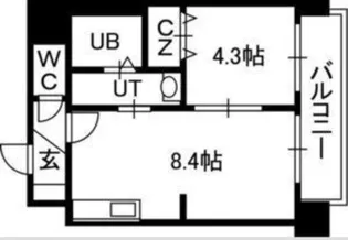 PRIME URBAN北11条【7階】の間取り