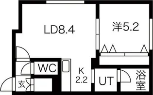 アプリーラ伏古【3階】の間取り