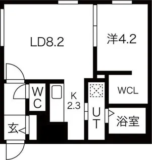 Livease N33(リヴィースエヌ33)【1階】の間取り