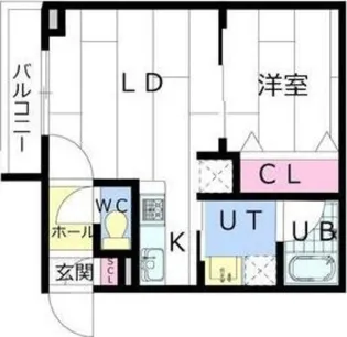 CARRERA環状通東【4階】の間取り