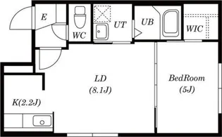 アッパーヴィレッジ栄町【5階】の間取り
