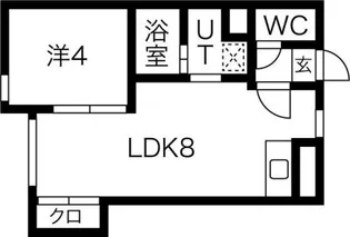 ブローニュ24【3階】の間取り