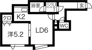 グランデ23【205号室】の間取り