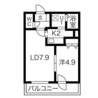 CREA北28条【3階】の間取り