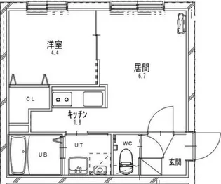 シティプレミア環状通東【3階】の間取り