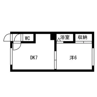 パレスエスカール【102号室】の間取り