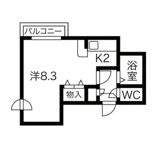 エクシード美香保【3階】の間取り