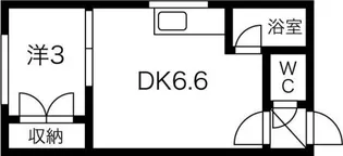 ボヌール23【102号室】の間取り